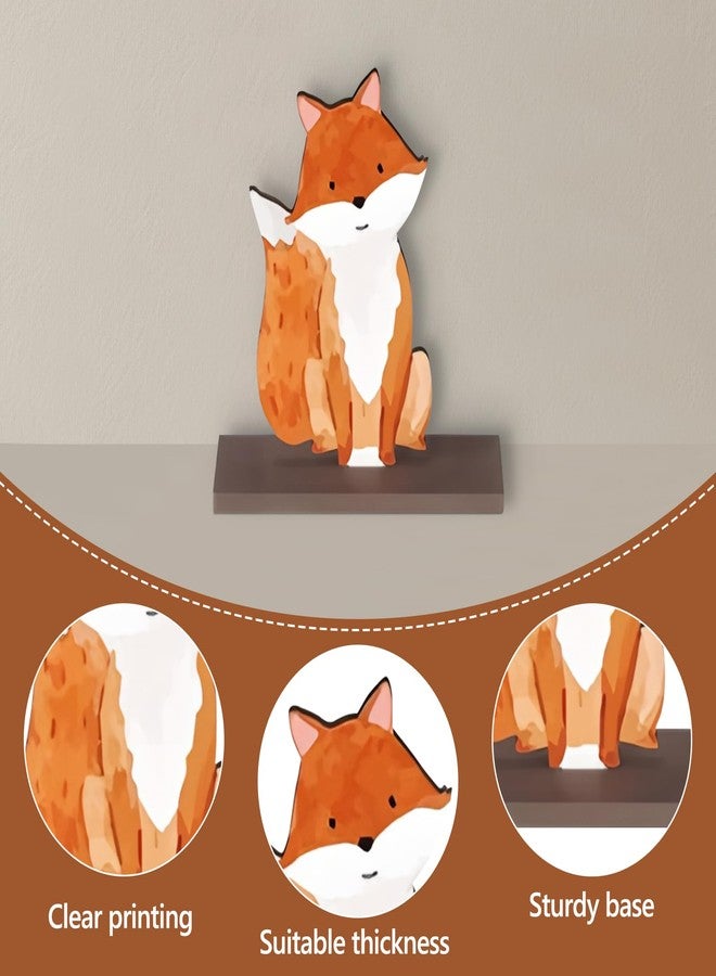 DAECHAO 12 Pack Woodland Animals Baby Shower Decorations, Kid Forest Happy Birthday Decoration Centerpieces for Tables Woodland Nursery Animal Decor Home Office Farmhouse (CUTE2) - Image 3